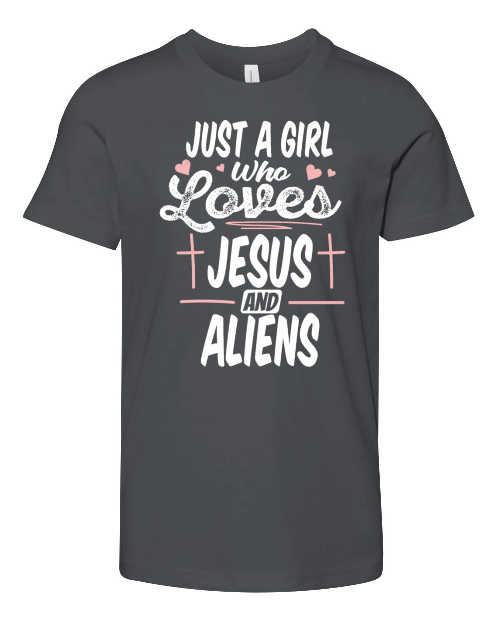 Christian Christianity Humor Alien Jesus Youth Unisex Jersey Tee