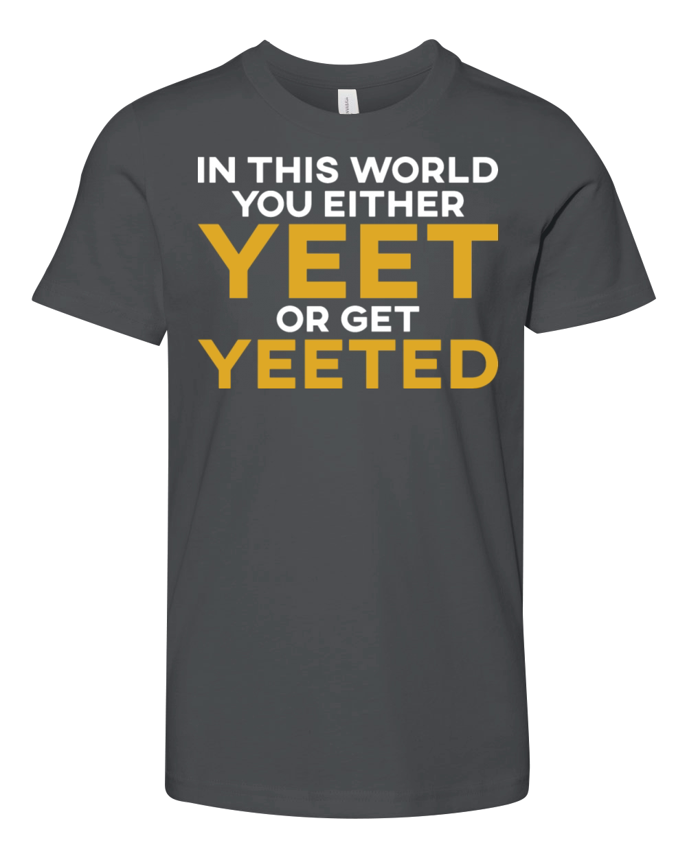 In This World You Either Yeet Or Get Yeeted Youth Unisex Jersey Tee
