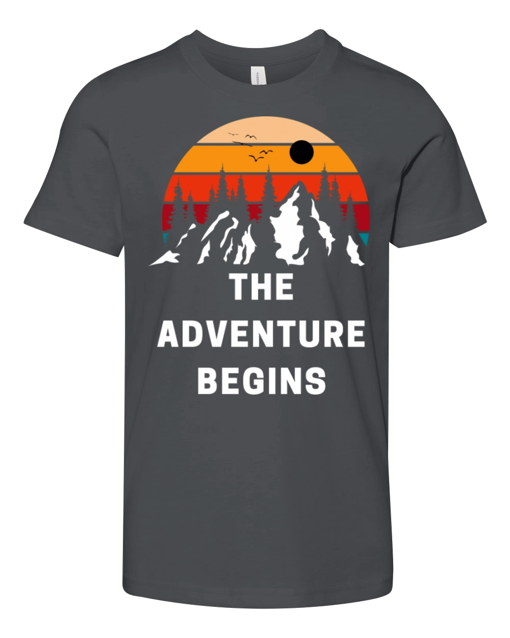 The Adventure Begins Youth Unisex Jersey Tee