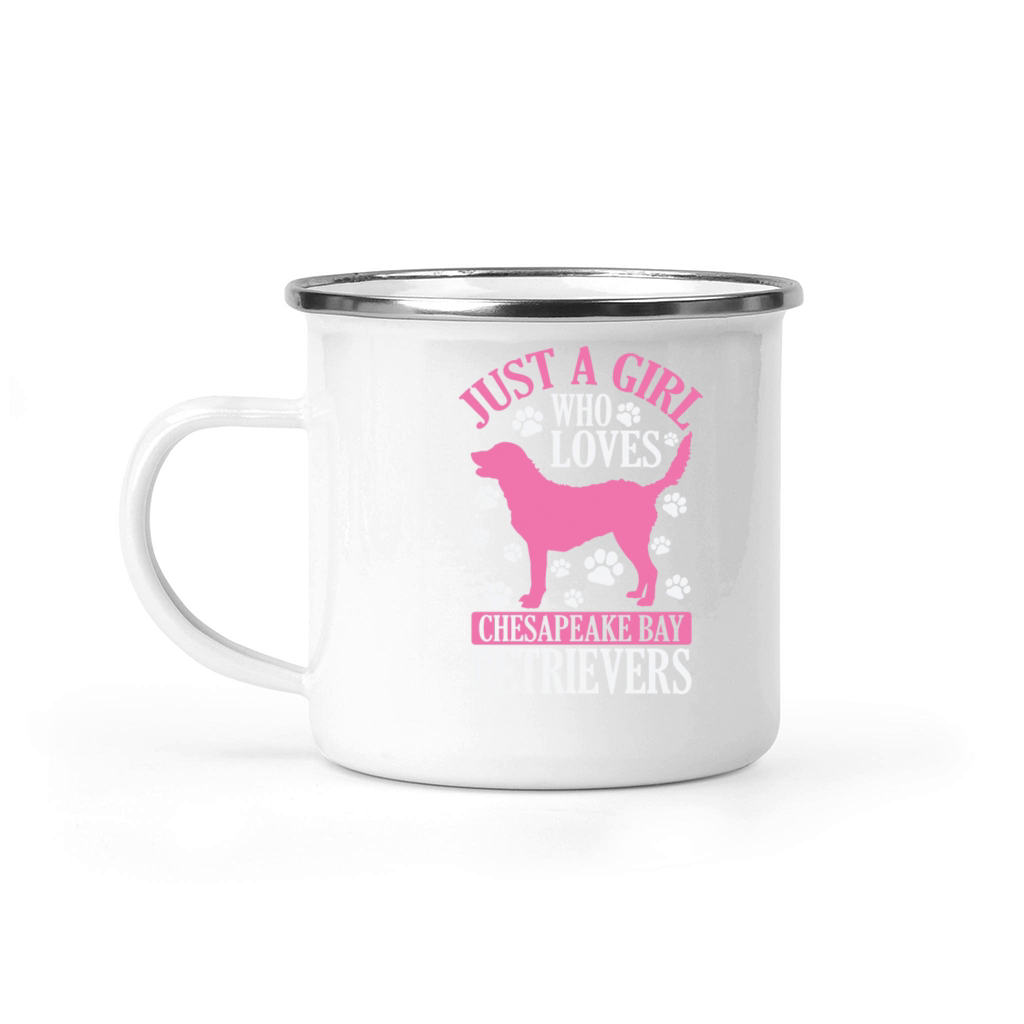 Just a Girl Who Loves Chesapeake Bay Retrievers Camping Mug