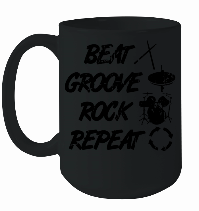Drum Set Techniques Ceramic Mug