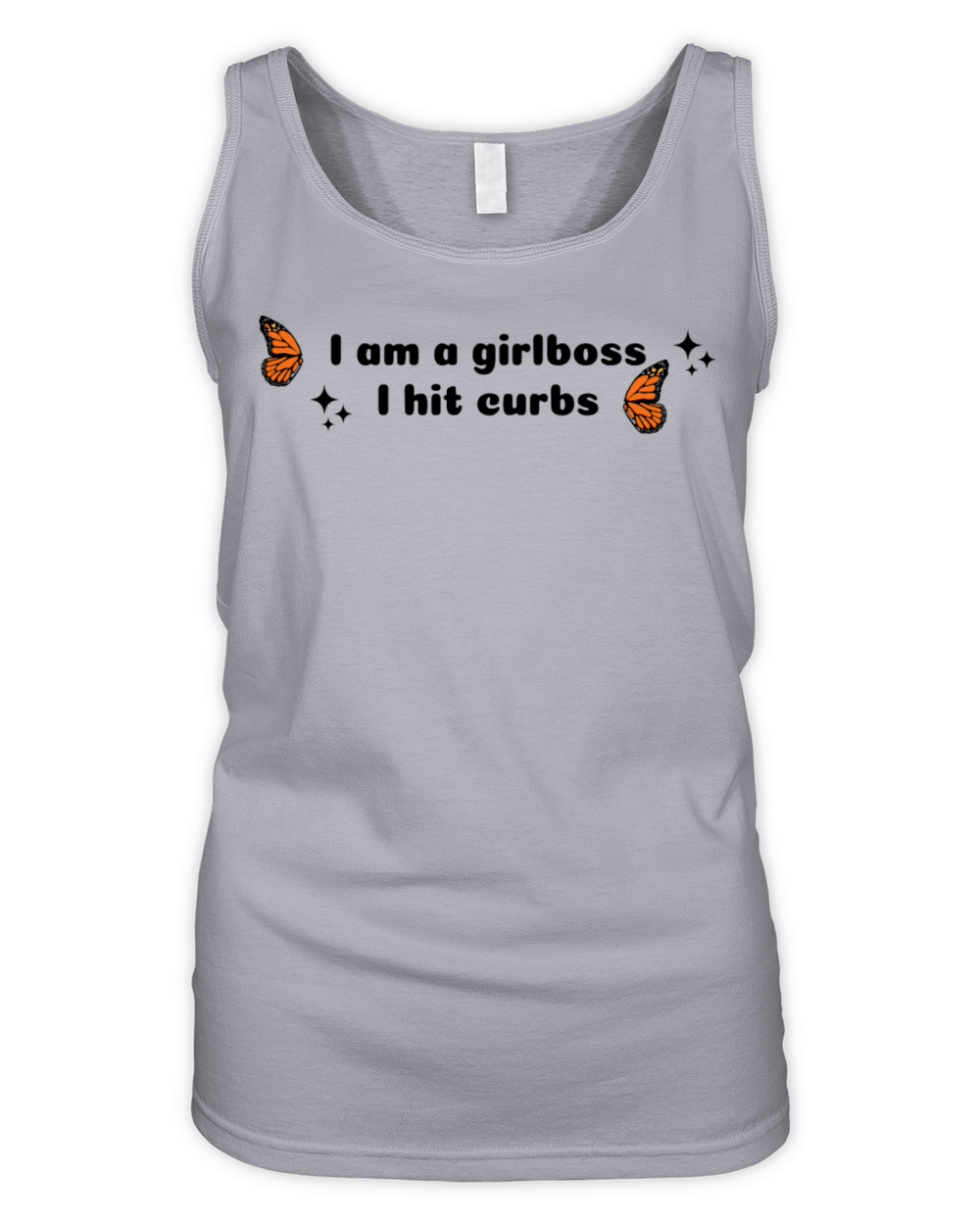 I Am A Girlboss I Hit Curbs Organic Women's Tank Top