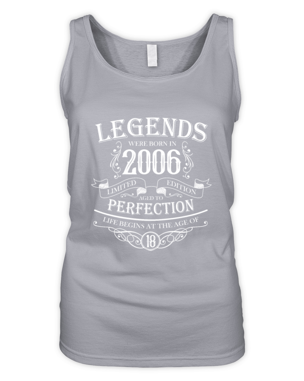 Legends were born in 2006 18th birthday adult Organic Women's Tank Top