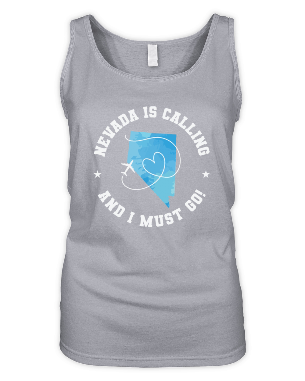 Nevada is calling and I must go USA America Organic Women's Tank Top