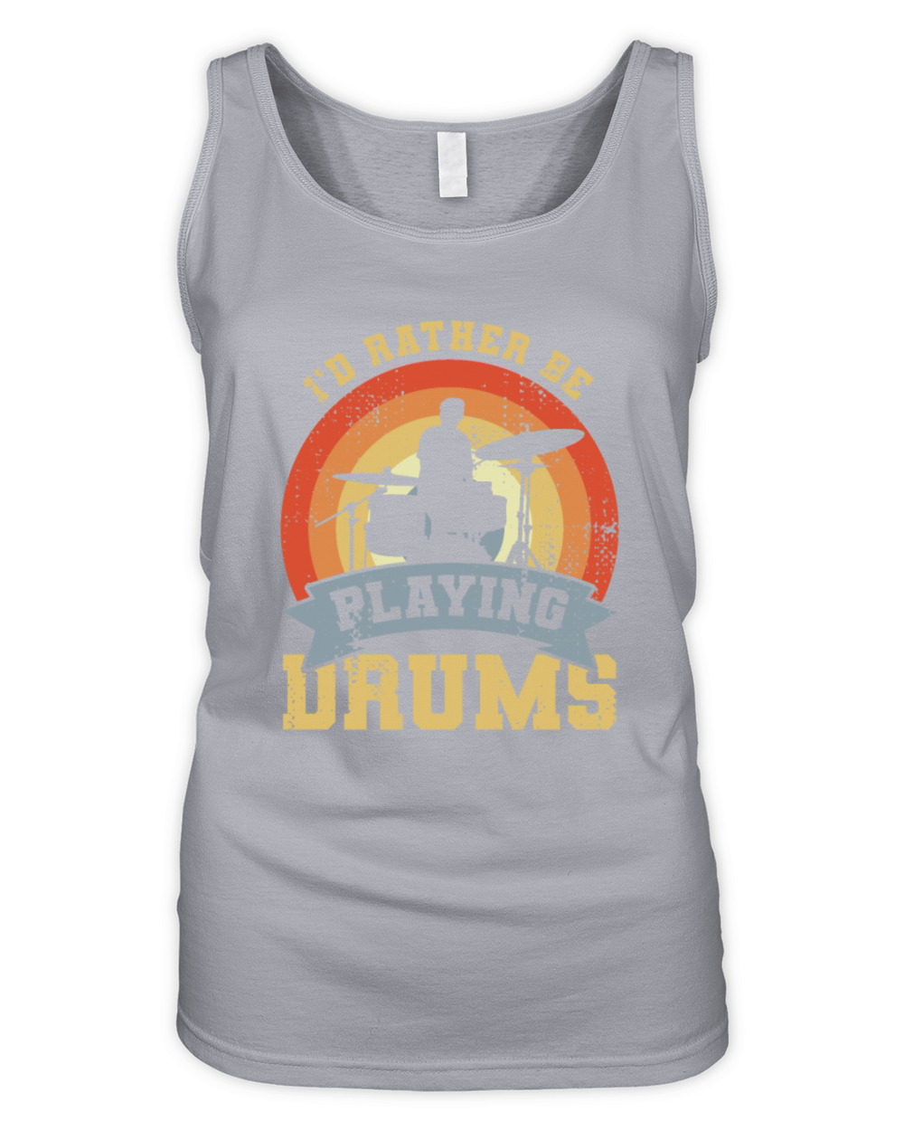 Vintage Drum Quote Organic Women's Tank Top