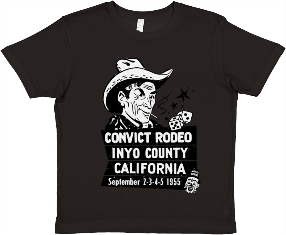 Vintage Inyo County Convict Rodeo Premium Kids Crewneck T-shirt