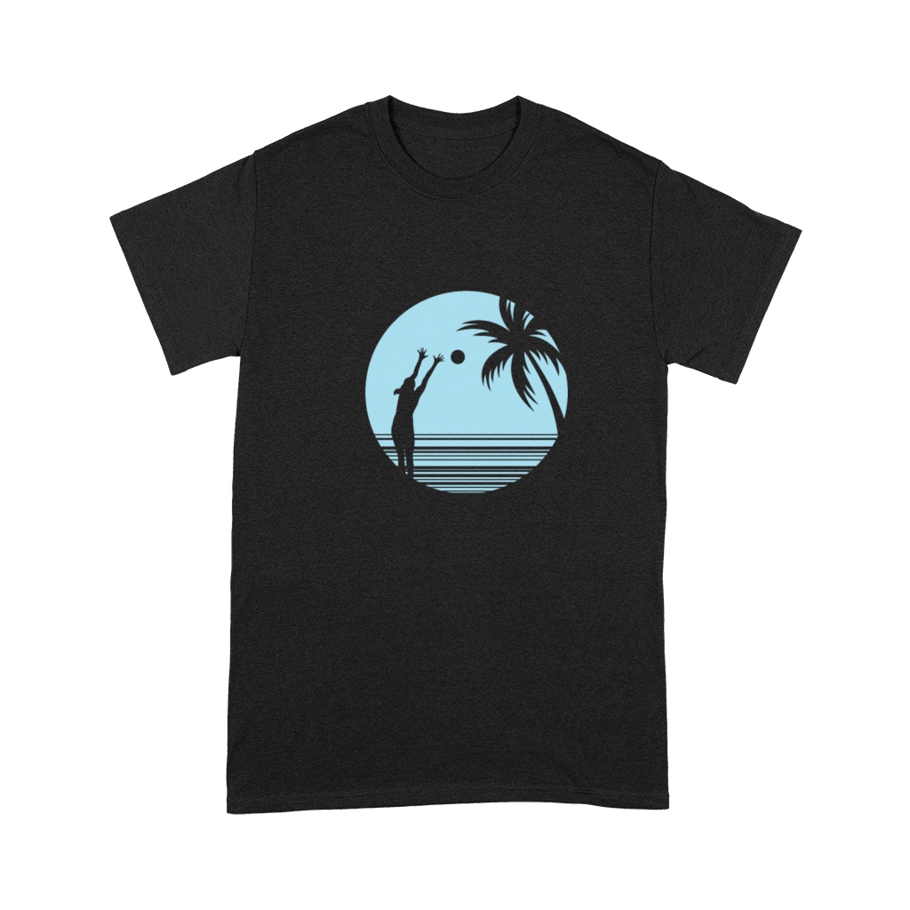 Beachvolleyball on Sand under Palm Trees Premium T-shirt