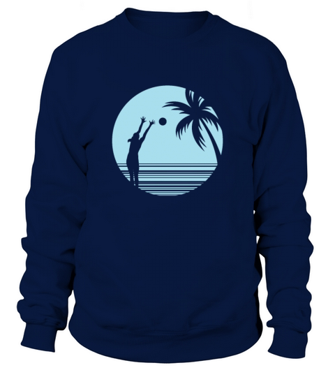 Beachvolleyball on Sand under Palm Trees Sweatshirt Unisex