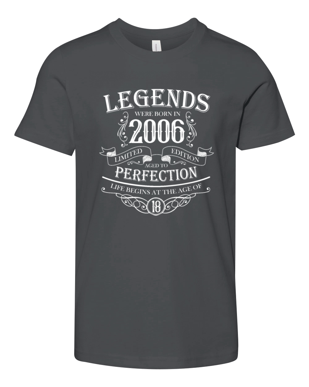 Legends were born in 2006 18th birthday adult Youth Unisex Jersey Tee