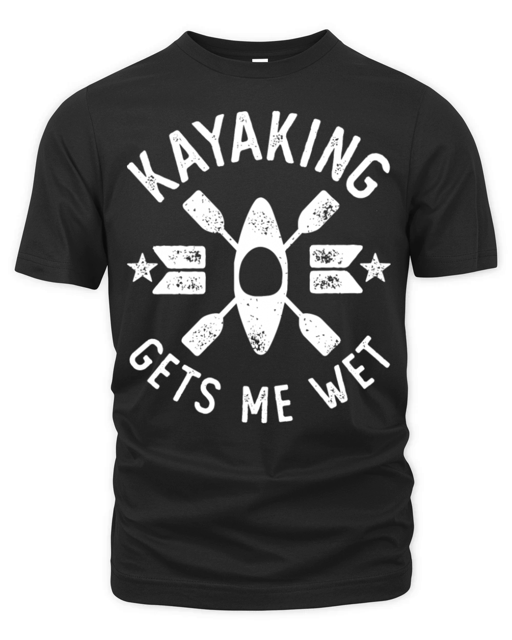 Kayaking Gets Me Wet Vintage Outdoors Adventure Organic Unisex T-shirt