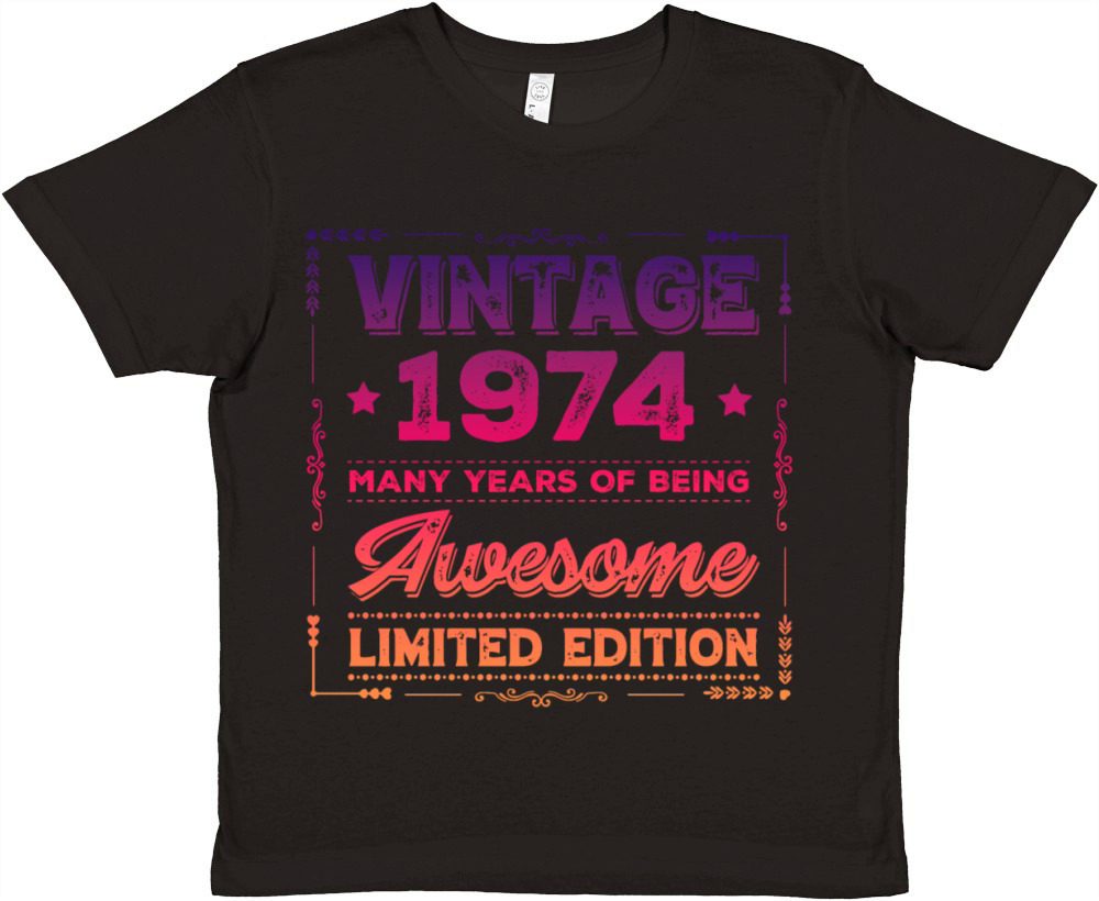 1974 Birthday Premium Kids Crewneck T-shirt