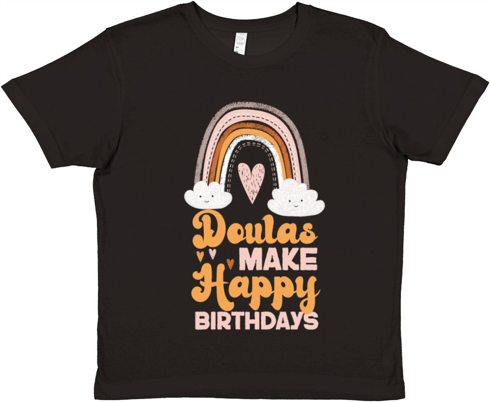 Doula Birth Worker Doulas Make Premium Kids Crewneck T-shirt