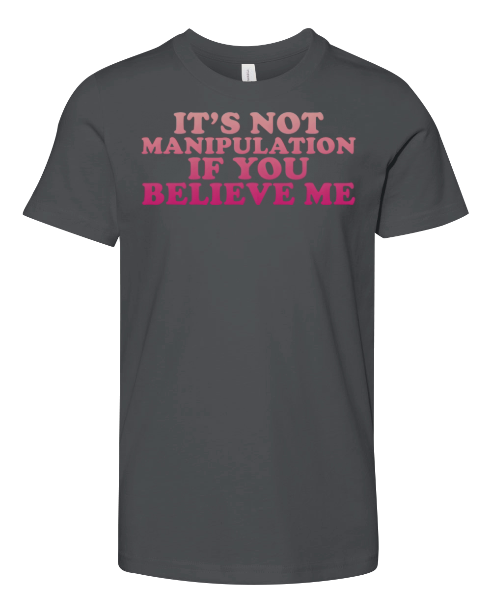 ItS Not Ipulation If You Believe Me Youth Unisex Jersey Tee