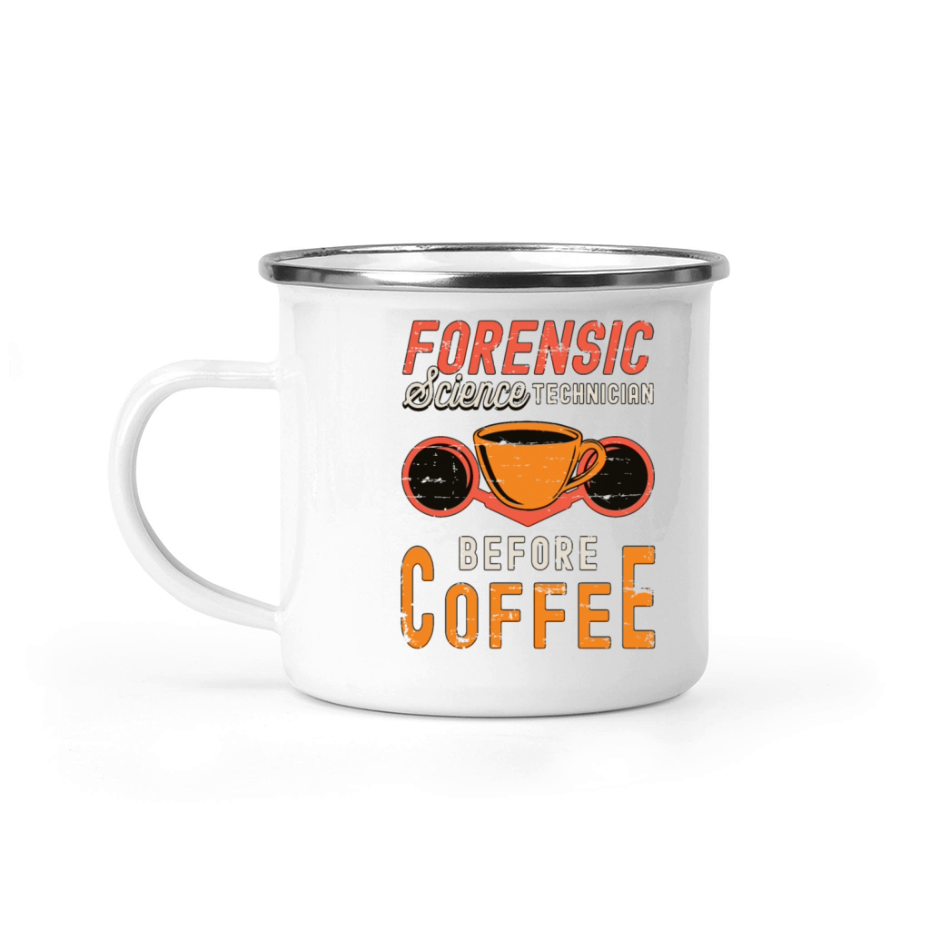 Forensic Science Technician Before Forensic Coffee Camping Mug