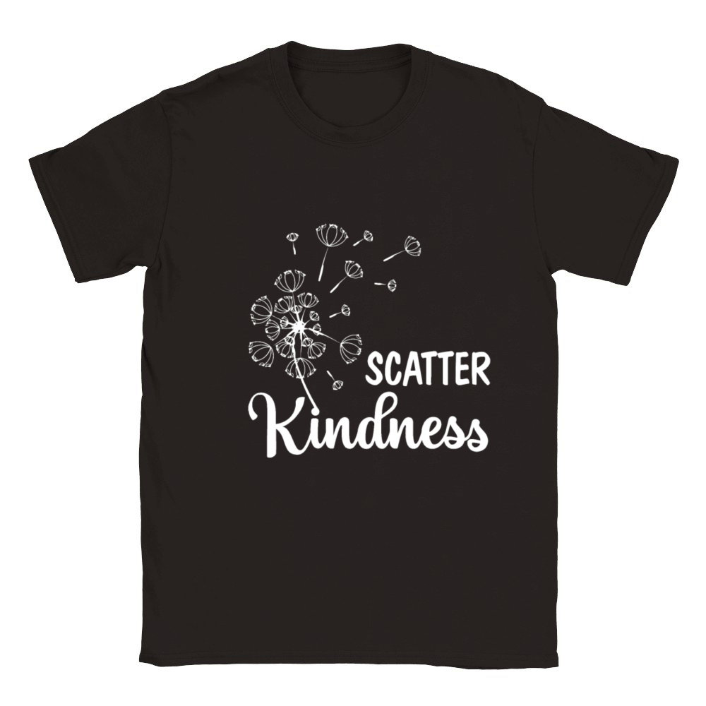 Scatter Kindness Be Kind Inspirational Motivationa Classic Kids Crewneck T-shirt