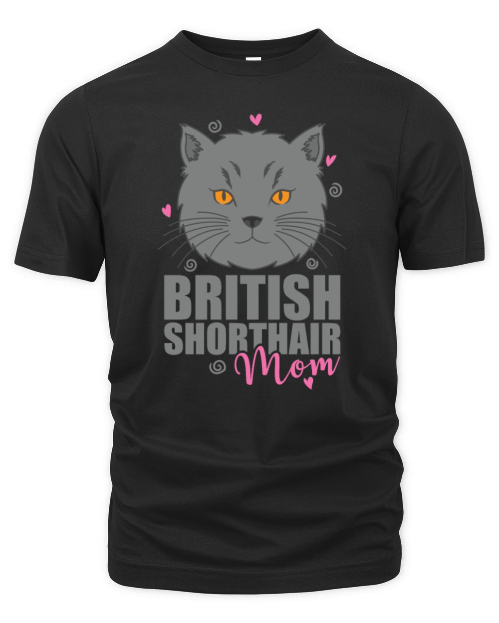 British Shorthair Mom Cat Pet Organic Unisex T-shirt