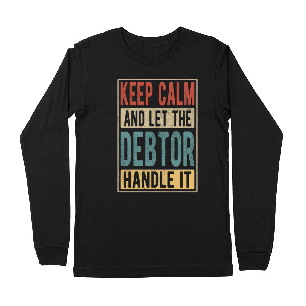 Debtor Retro Gift Premium Long Sleeve