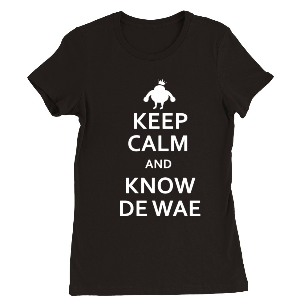 Ugandan Knuckles KEEP CALM AND KNOW DE WAE Premium Womens Crewneck T-shirt