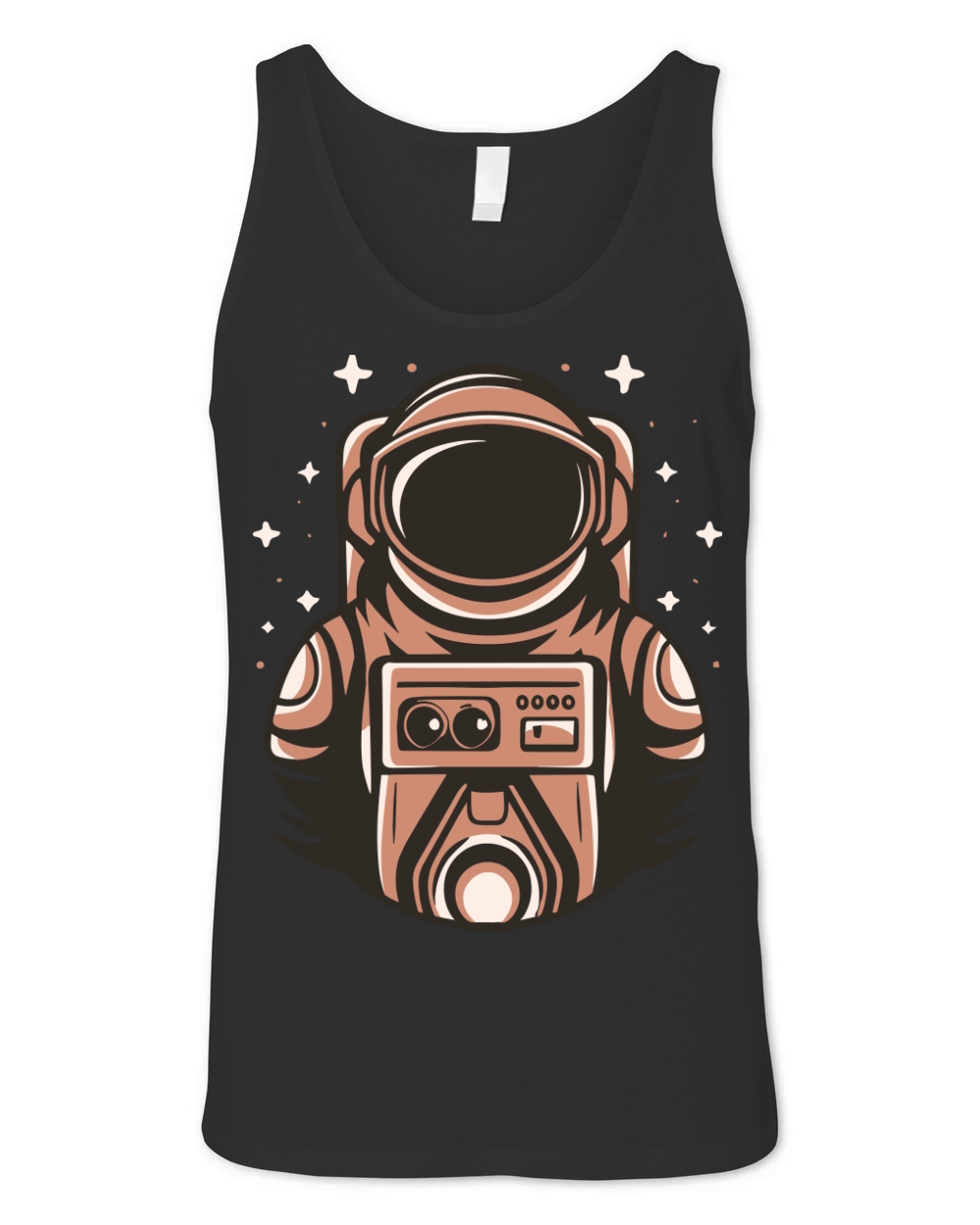 Astronaut Vector Art Design 3 Colors Unisex Jersey Tank