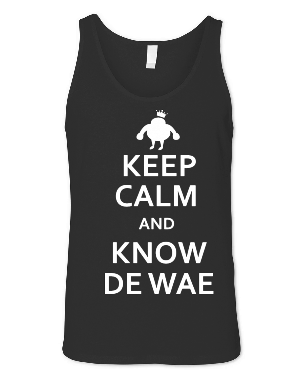 Ugandan Knuckles KEEP CALM AND KNOW DE WAE Unisex Jersey Tank