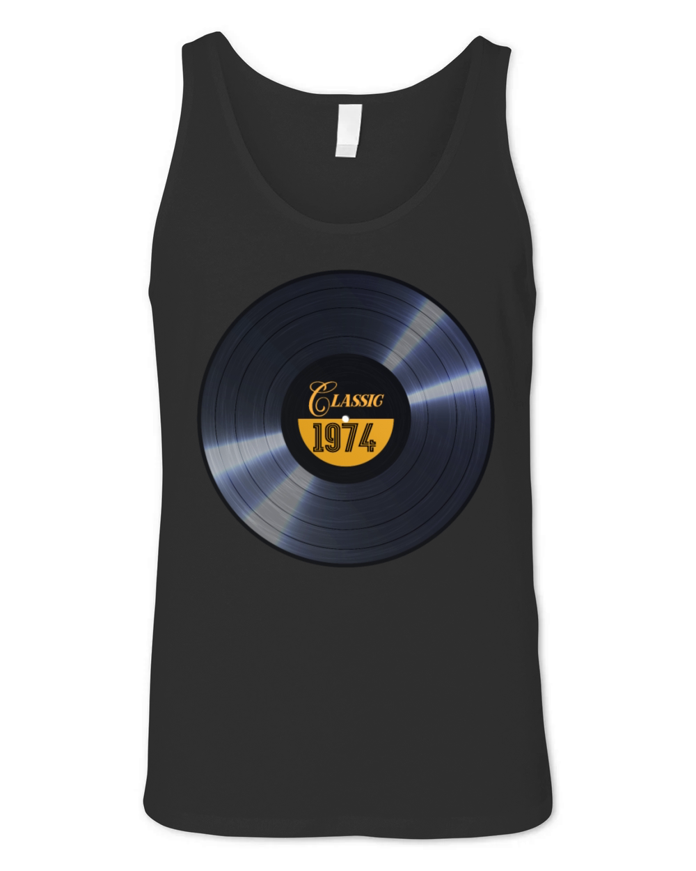 Vintage 1974 - Classic Vinyl Unisex Jersey Tank