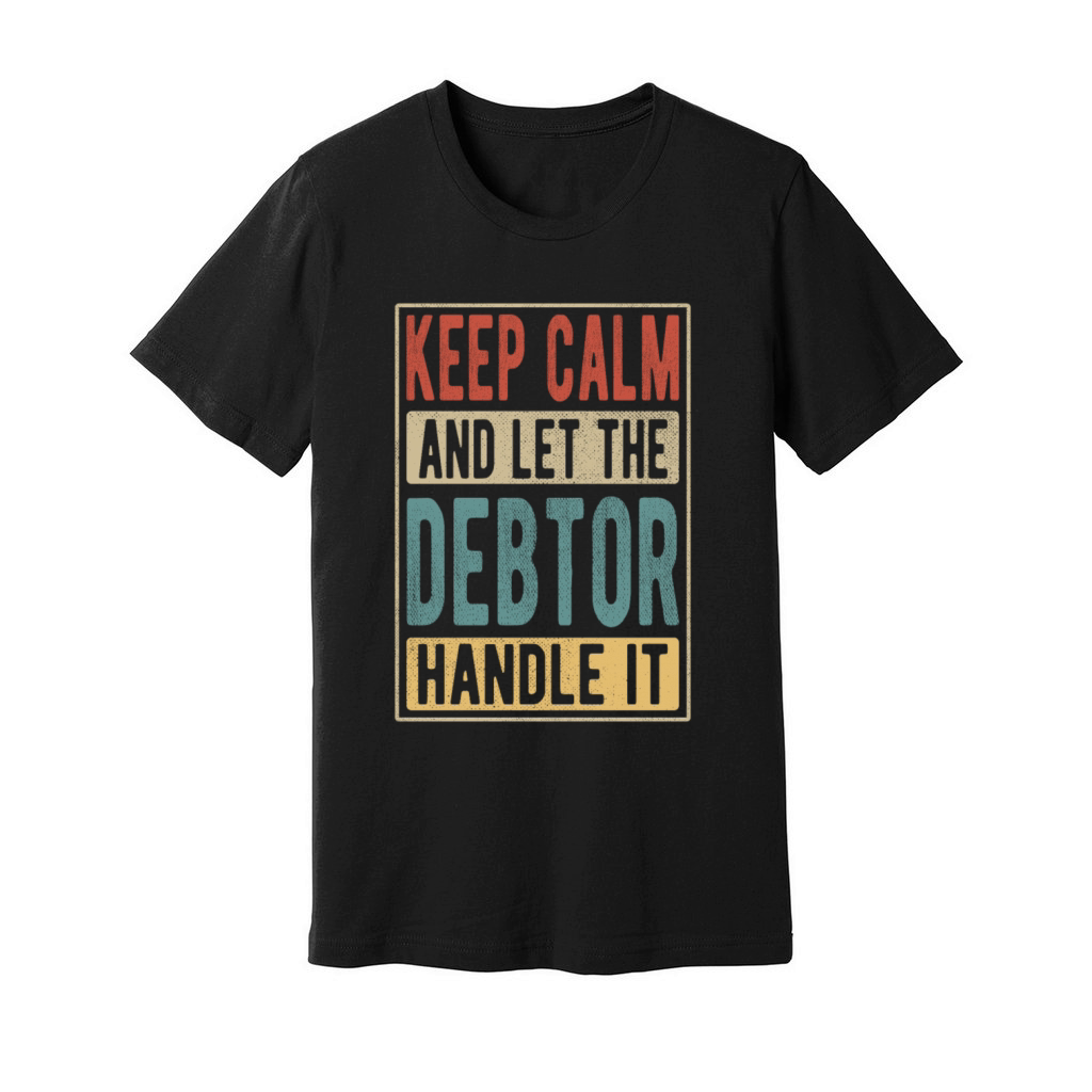 Debtor Retro Gift Unisex Jersey Tee