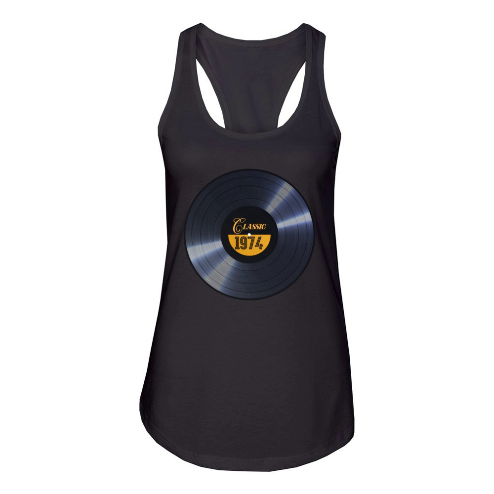 Vintage 1974 - Classic Vinyl Women's Racerback Tank