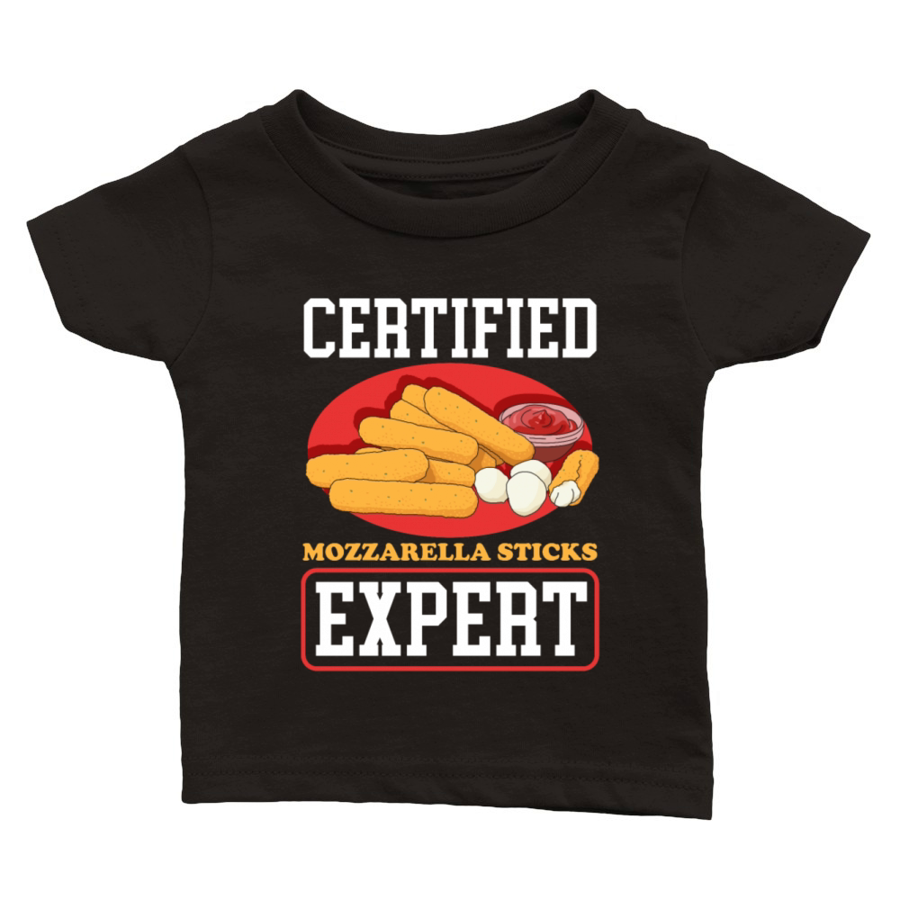 Mozzarella Sticks Expert Classic Baby Crewneck T-shirt