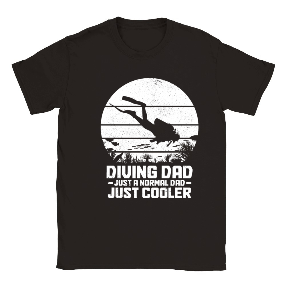 Scuba Diving Funny Vintage Diver Gift Classic Kids Crewneck T-shirt
