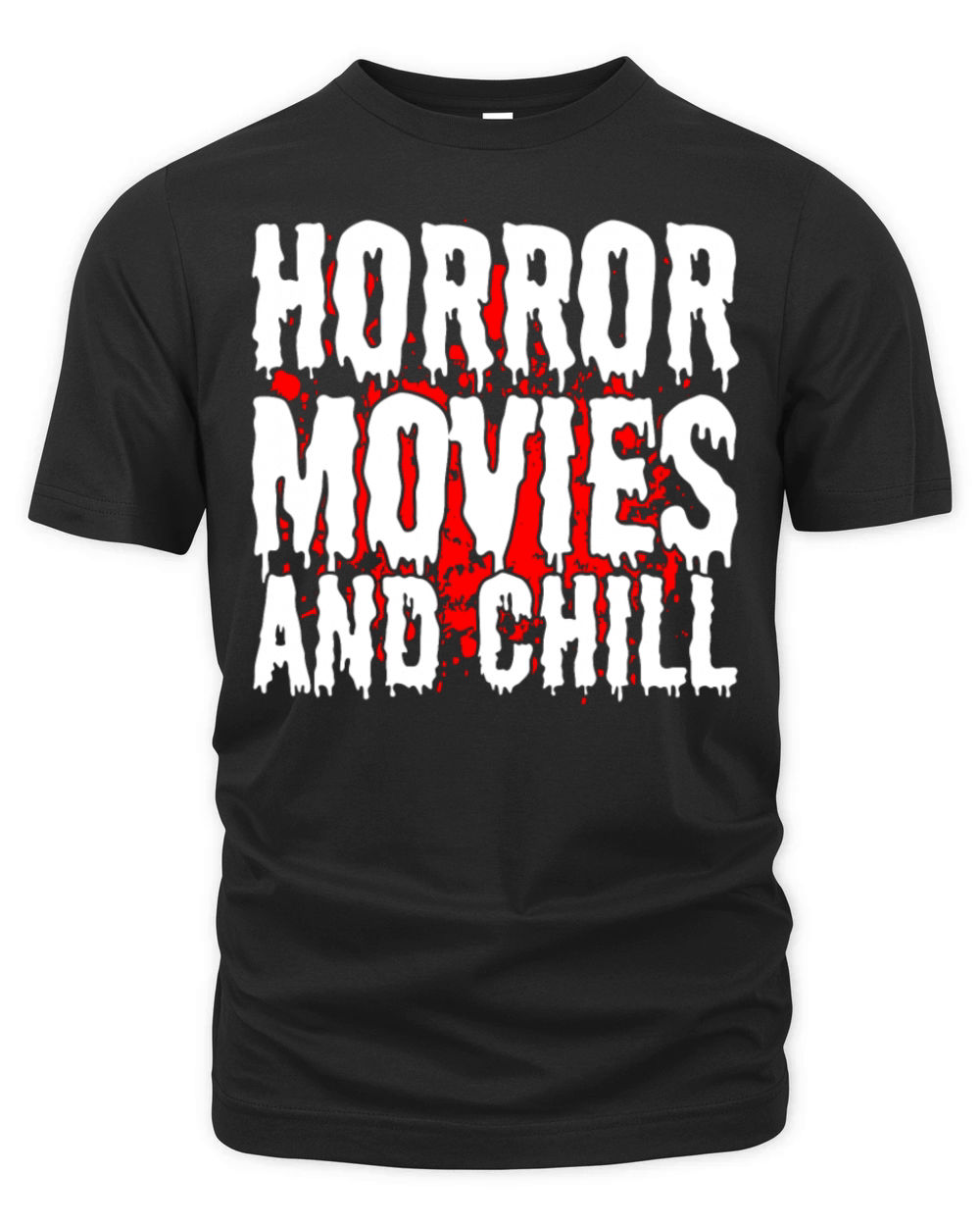 Horror Movies And Chill Horror Fan Organic Unisex T-shirt