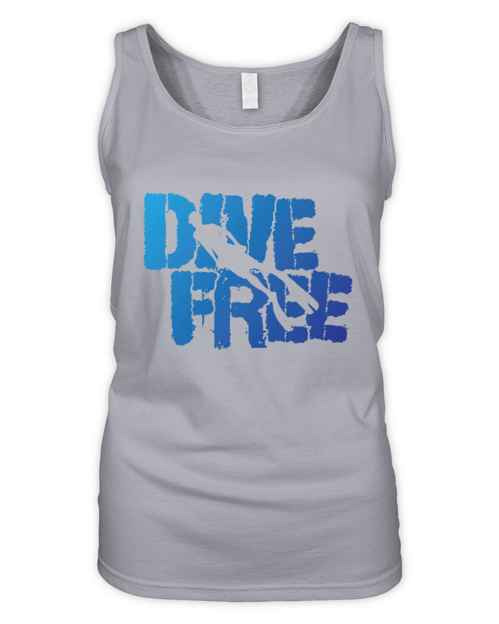 Apnoea Dive Free with One Breath Organic Women's Tank Top