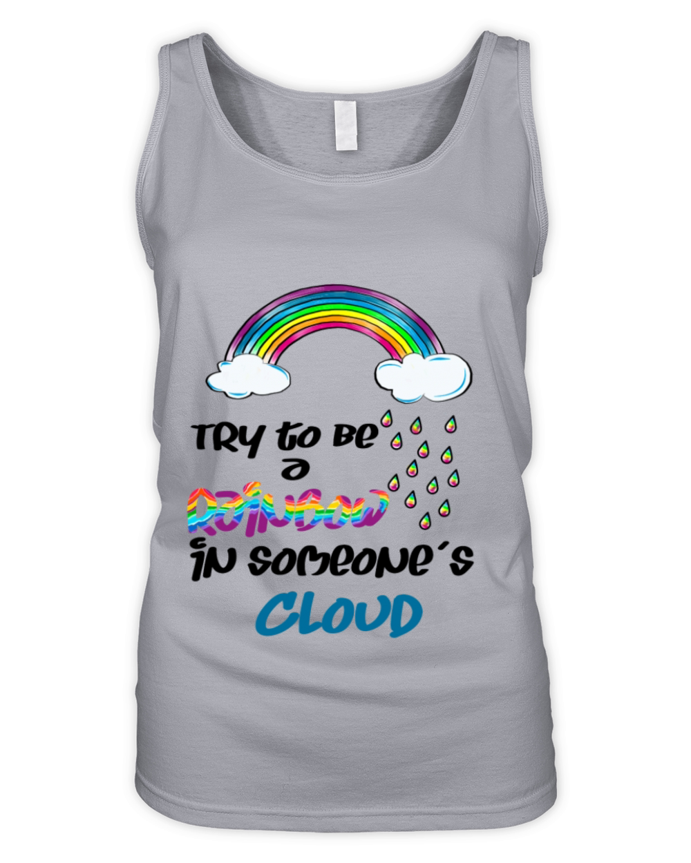 rain of rainbow Organic Women's Tank Top