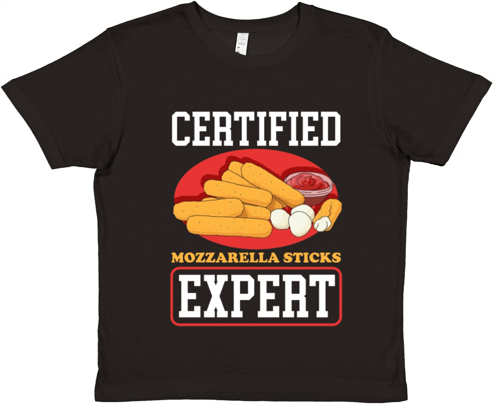 Mozzarella Sticks Expert Premium Kids Crewneck T-shirt