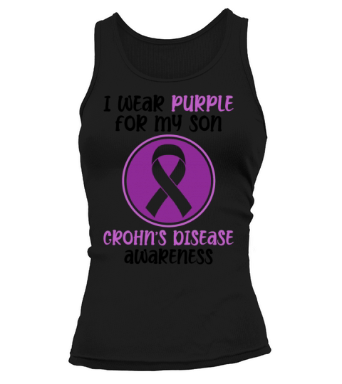 I Wear Purple For My Son Crohns Disease Tummy Tank top Woman
