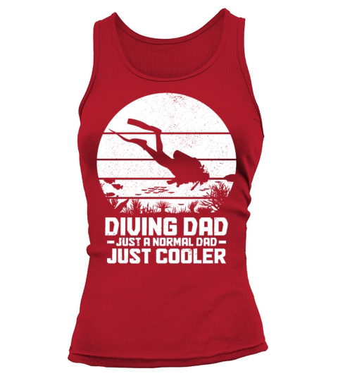 Scuba Diving Funny Vintage Diver Gift Tank top Woman