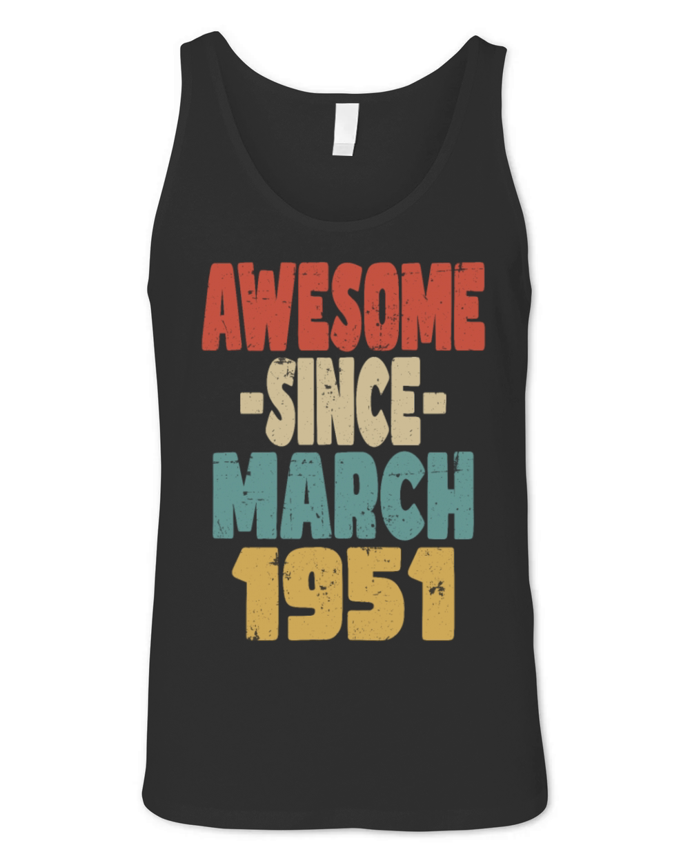 Awesome March 1951 Unisex Jersey Tank