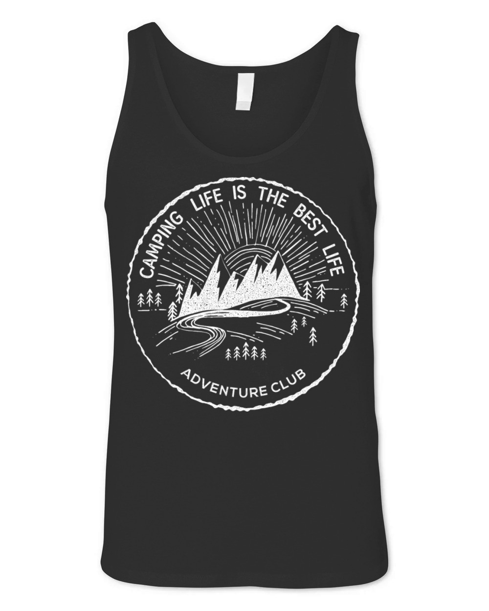 Camping Life Is The Best Life Adventure Inspired Unisex Jersey Tank