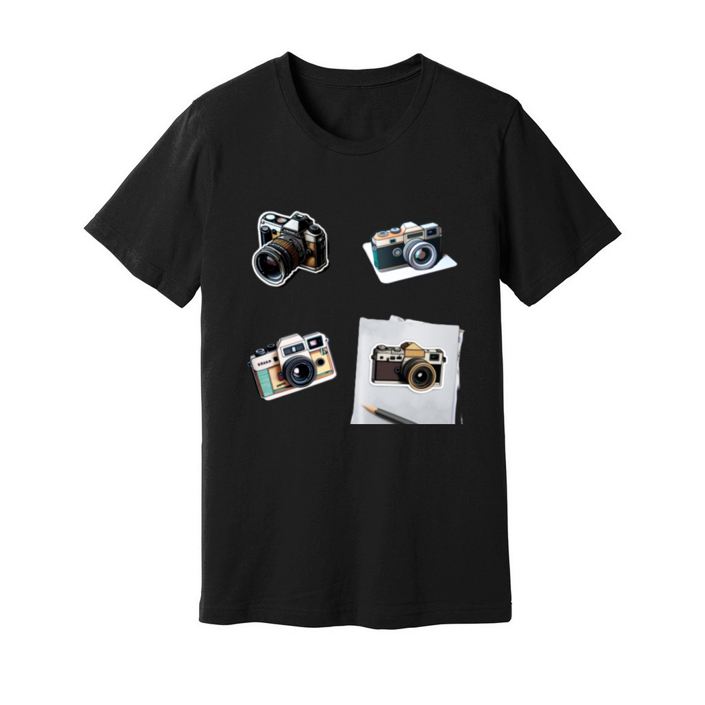 camera sticker for phone camera sticker cover came Unisex Jersey Tee