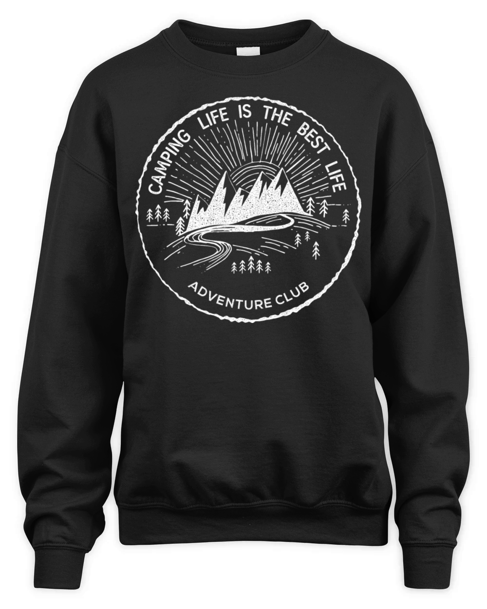 Camping Life Is The Best Life Adventure Inspired Unisex Premium Crewneck Sweatshirt