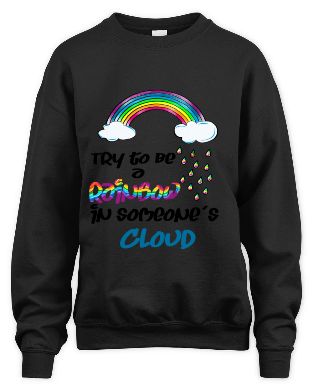 rain of rainbow Unisex Premium Crewneck Sweatshirt