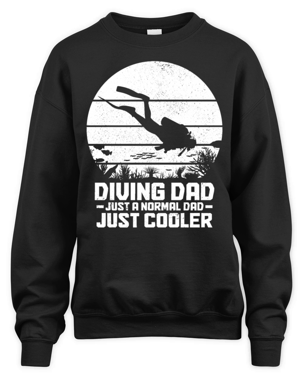 Scuba Diving Funny Vintage Diver Gift Unisex Premium Crewneck Sweatshirt