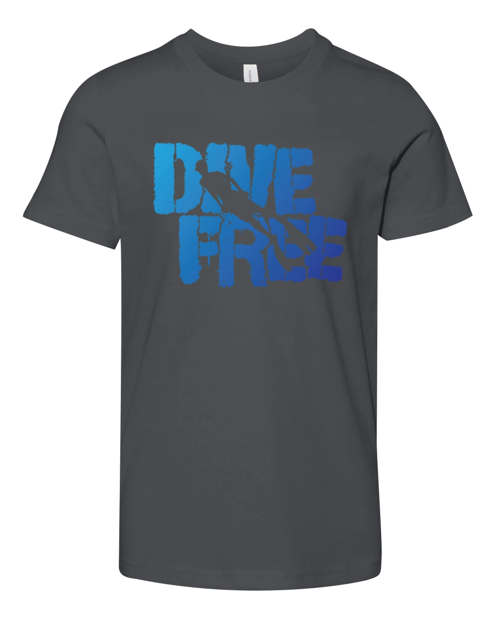 Apnoea Dive Free with One Breath Youth Unisex Jersey Tee