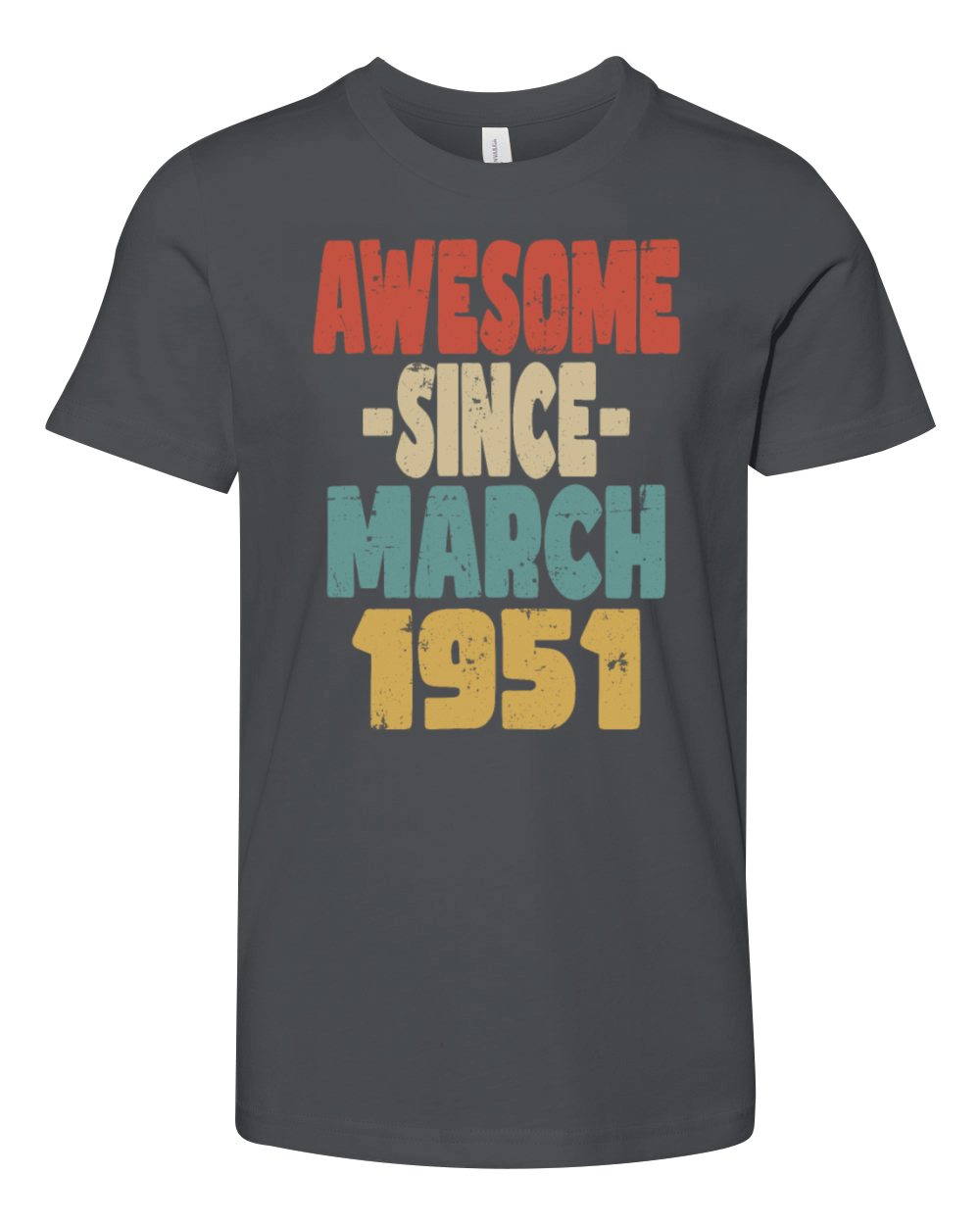 Awesome March 1951 Youth Unisex Jersey Tee
