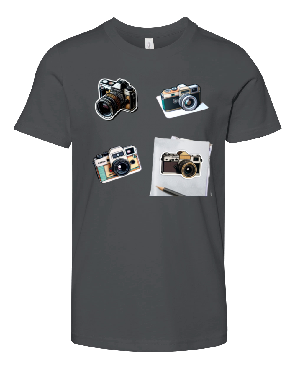 camera sticker for phone camera sticker cover came Youth Unisex Jersey Tee