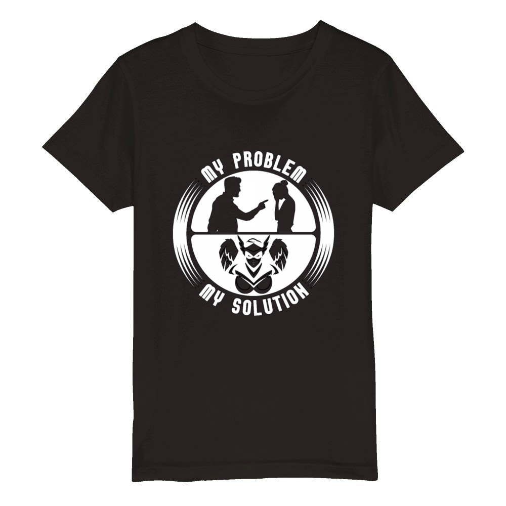 Valkyries My Problem My Pictogram Mom Norse Viking Organic Kids Crewneck T-shirt