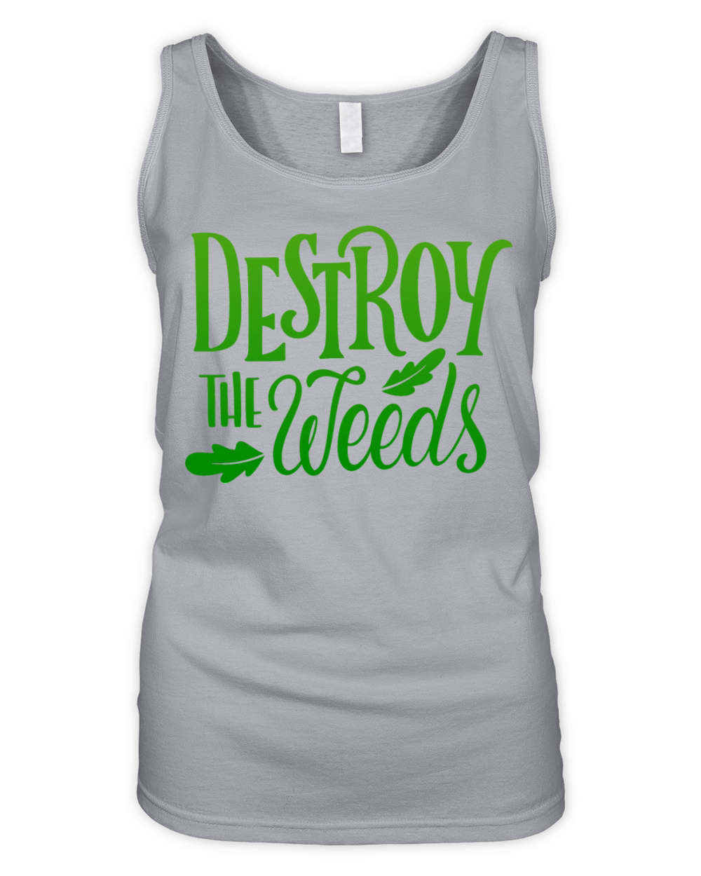 DESTROY THE WEEDS Organic Women's Tank Top