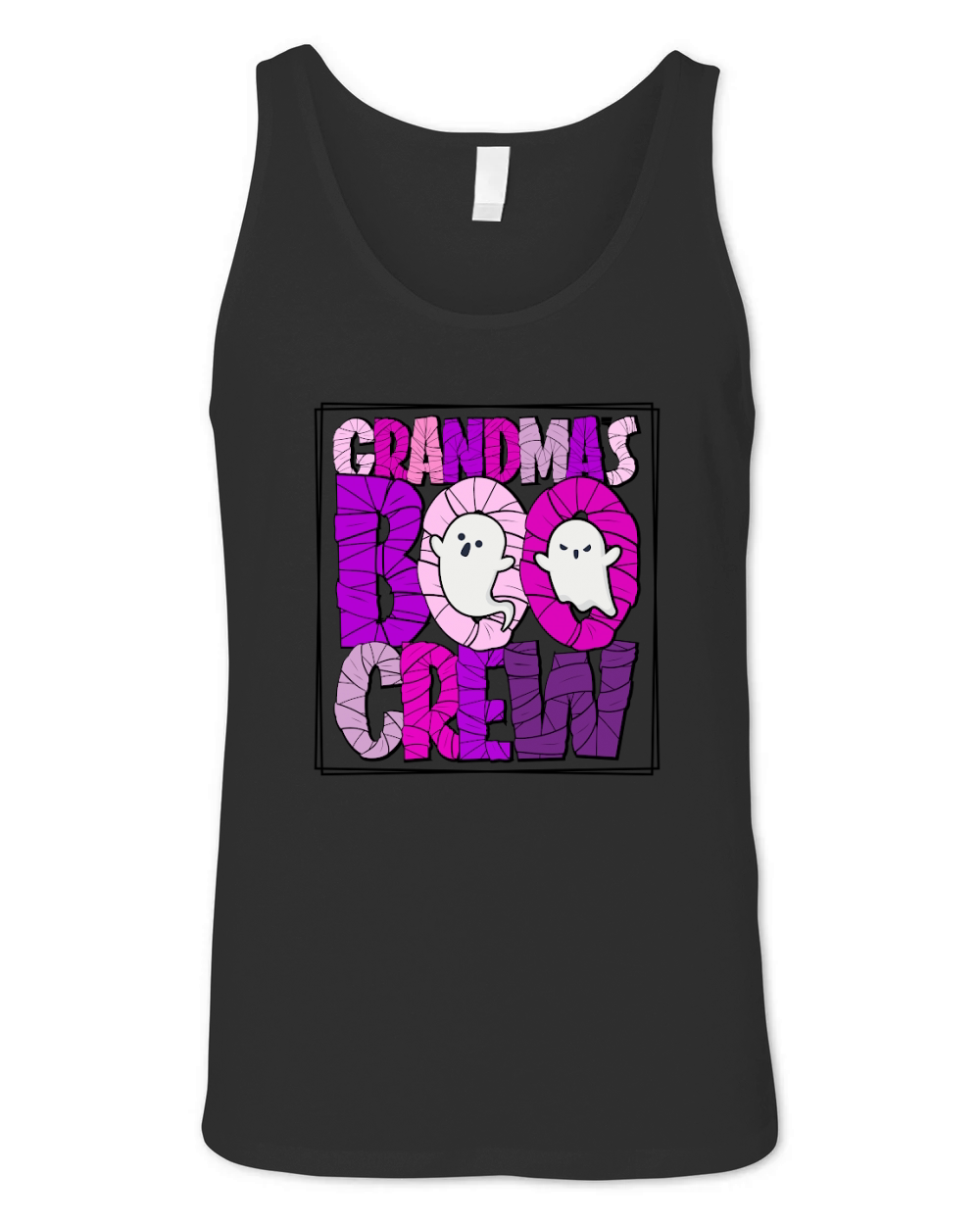 Halloween Sublimation Grandmas Boo Crew Unisex Jersey Tank