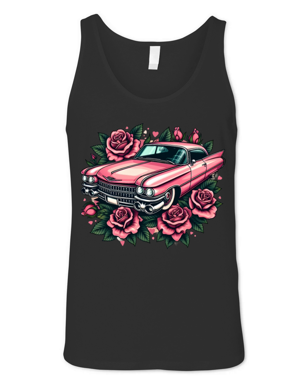 Pink cadillac Unisex Jersey Tank