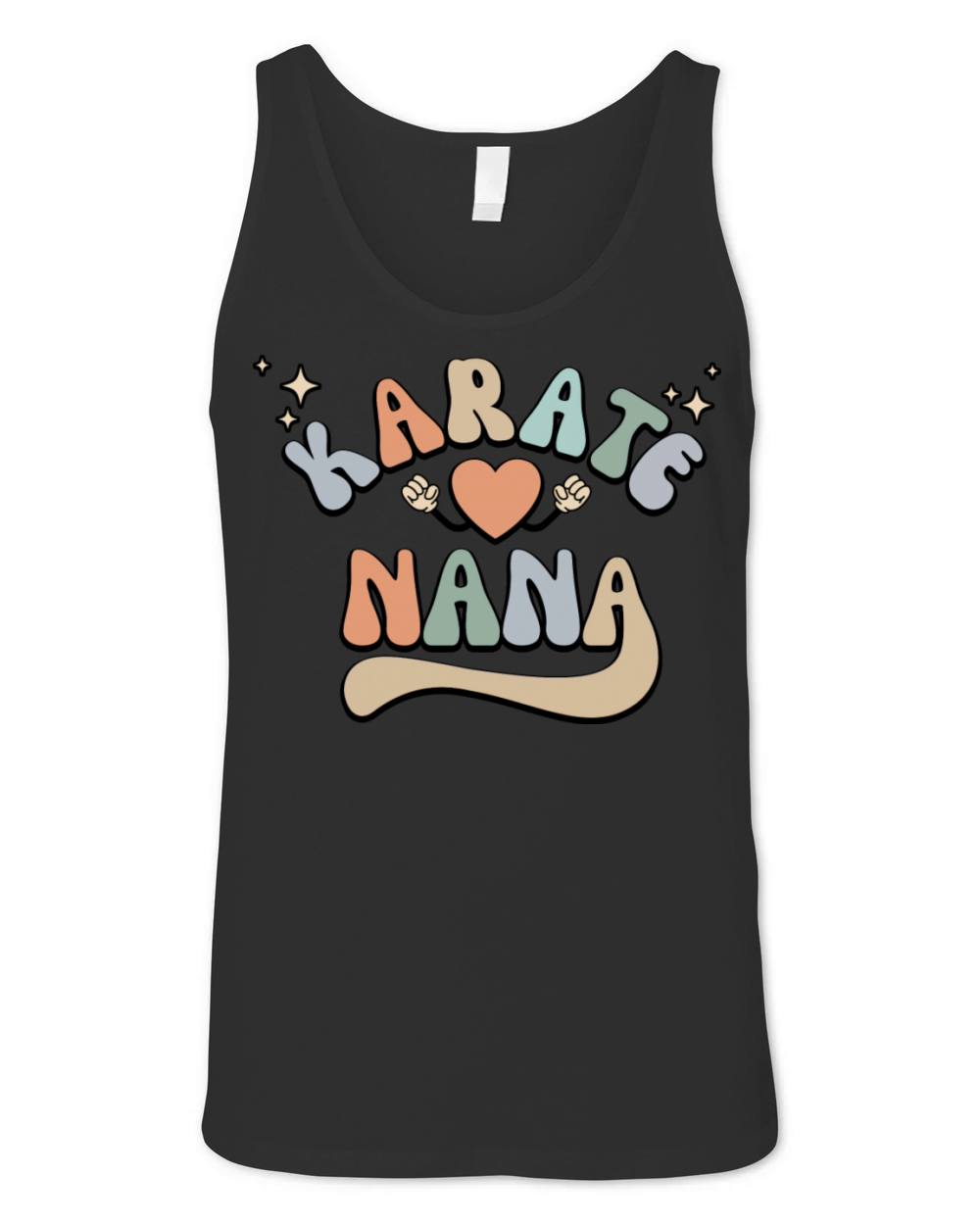 Retro Karate Nana Mothers Day Unisex Jersey Tank