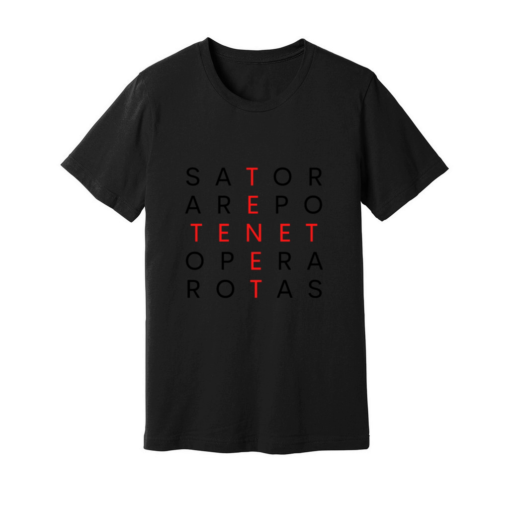 Sator Square Quote I TENET AREPO Quadrat Present Unisex Jersey Tee